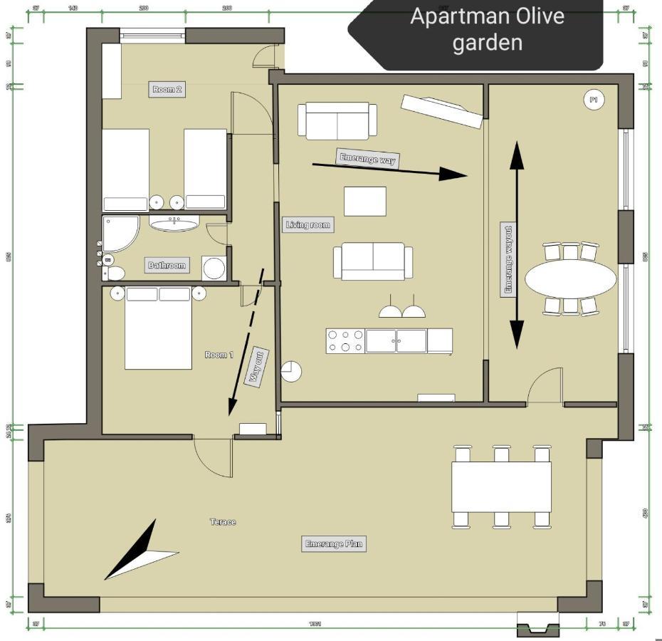 Apartment Olive Garden Vodnjan Extérieur photo